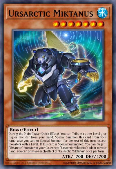 Ursarctic Miktanus Super Rare ANGU-EN028 Ancient Guardians Yugioh card