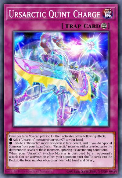 Ursarctic Quint Charge Rare ANGU-EN039 Ancient Guardians Yugioh card