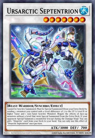 Ursarctic Septentrion Collector's Rare ANGU-EN034 Ancient Guardians Yugioh card