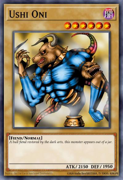 Ushi Oni Common MP1-013 McDonalds Promotional Cards Yugioh card