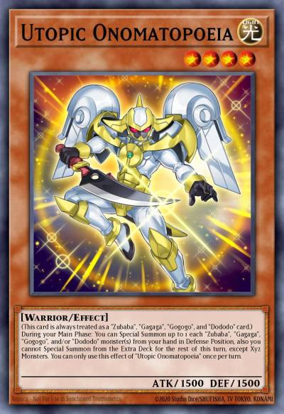 Utopic Onomatopoeia Ultra Rare DUPO-EN009 Duel Power Yugioh card