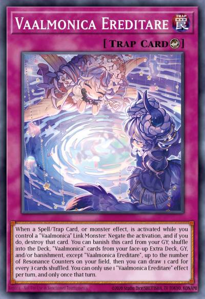 Vaalmonica Ereditare Common ROTA-EN078 Rage of the Abyss Yugioh card