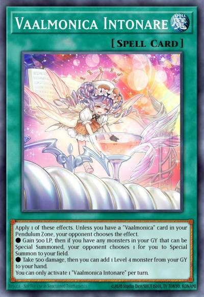 Vaalmonica Intonare Super Rare VASM-EN038 Valiant Smashers Yugioh card