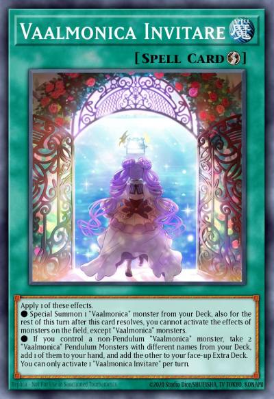 Vaalmonica Invitare Common LEDE-EN065 Legacy of Destruction Yugioh card