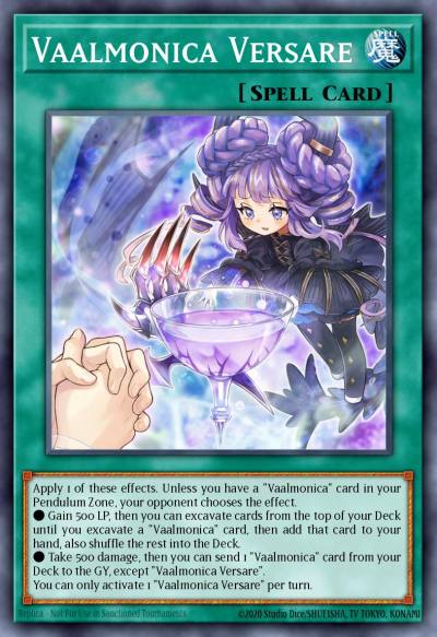 Vaalmonica Versare Super Rare VASM-EN037 Valiant Smashers Yugioh card