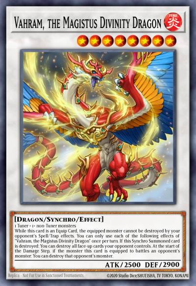 Vahram the Magistus Divinity Dragon Super Rare GEIM-EN006 Genesis Impact Yugioh card