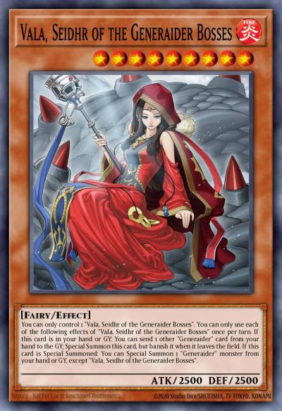Vala Seidhr of the Generaider Bosses Ultra Rare MP24-EN172 25th Anniversary Tin Dueling Mirrors Yugioh card