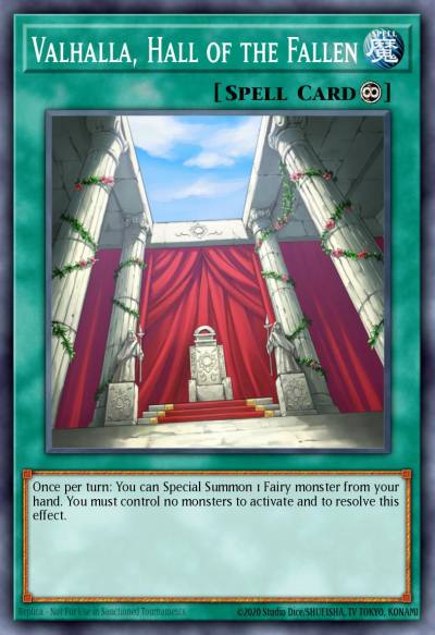 Valhalla Hall of the Fallen Common BP03-EN154 Battle Pack 3 Monster League Yugioh card