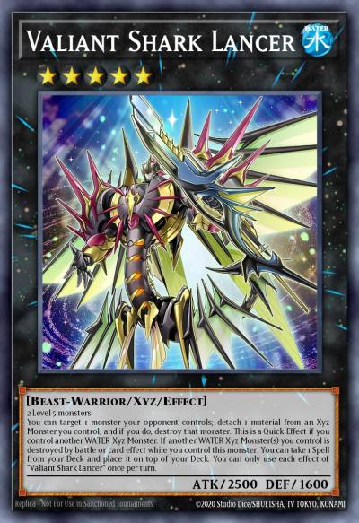 Valiant Shark Lancer Super Rare ETCO-EN044 Eternity Code Yugioh card