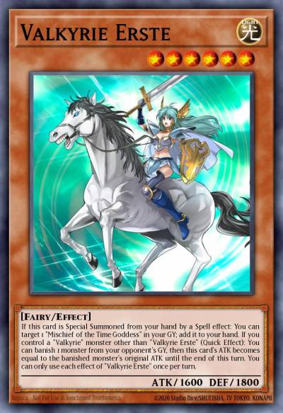 Valkyrie Erste Super Rare SHVA-EN003 Shadows in Valhalla Yugioh card