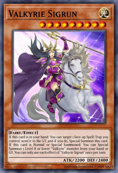 Valkyrie Sigrun Super Rare TOCH-EN023 Toon Chaos Yugioh card
