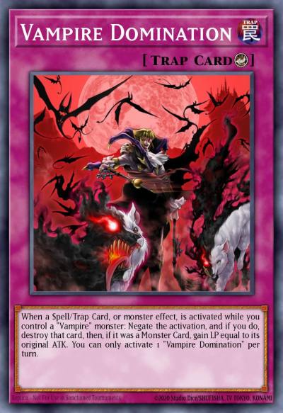 Vampire Domination Common MP19-EN243 2019 Gold Sarcophagus Tin Mega Pack Yugioh card