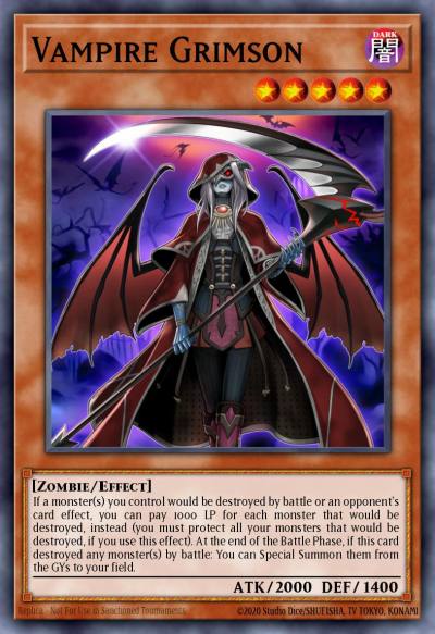 Vampire Grimson Common MP19-EN236 2019 Gold Sarcophagus Tin Mega Pack Yugioh card