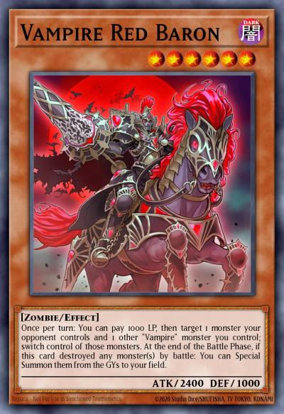 Vampire Red Baron Common MP19-EN238 2019 Gold Sarcophagus Tin Mega Pack Yugioh card