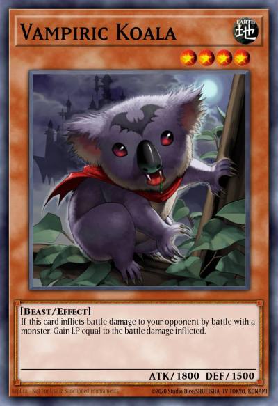 Vampiric Koala Rare BP03-EN094 Battle Pack 3 Monster League Yugioh card