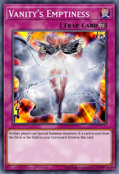Vanitys Emptiness Secret Rare LC5D-EN253 Legendary Collection 5Ds Mega Pack Yugioh card