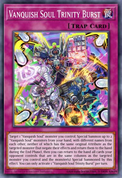 Vanquish Soul Trinity Burst Super Rare WISU-EN026 Wild Survivors Yugioh card