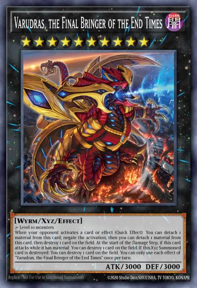 Varudras the Final Bringer of the End Times Prismatic Secret Rare MP25-EN070 2025 Mega-Pack Tin Yugioh card