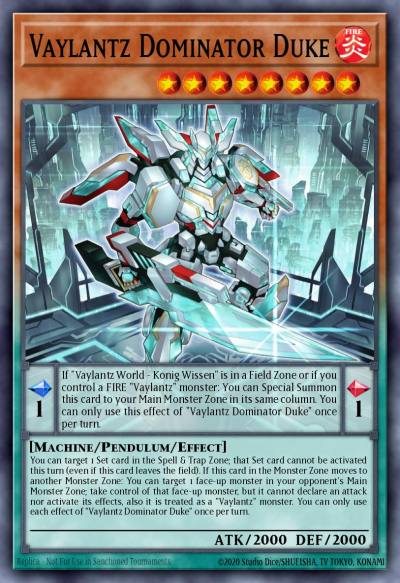 Vaylantz Dominator Duke Rare TAMA-EN008 Tactical Masters Yugioh card