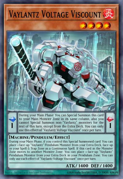 Vaylantz Voltage Viscount Rare TAMA-EN006 Tactical Masters Yugioh card