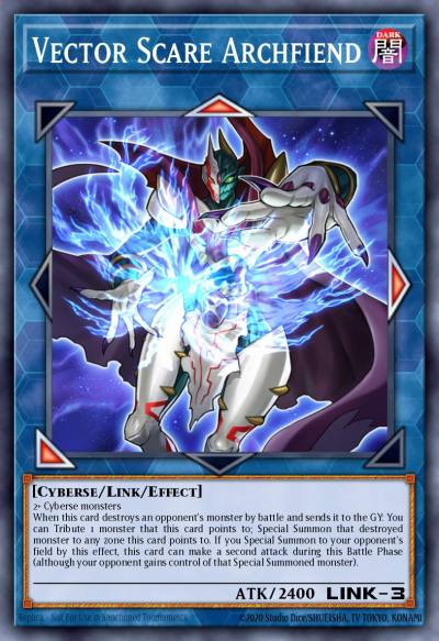 Vector Scare Archfiend Rare EXFO-EN040 Extreme Force Yugioh card