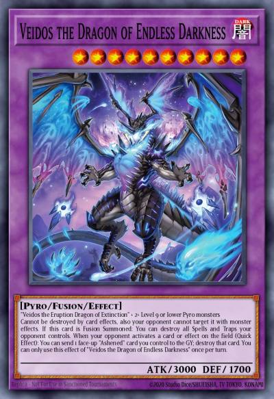Veidos the Dragon of Endless Darkness Common MP25-EN373 2025 Mega-Pack Tin Yugioh card
