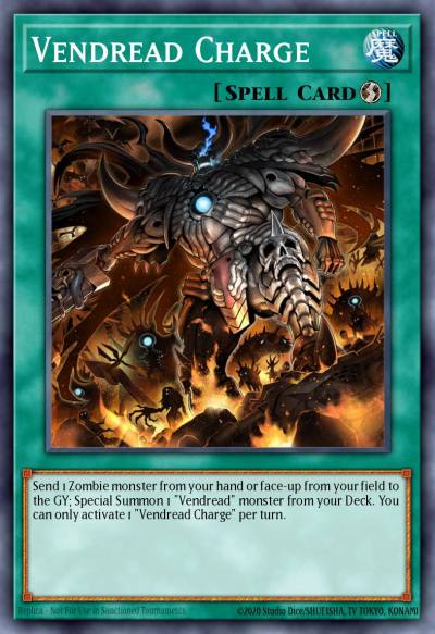 Vendread Charge Rare EXFO-EN084 Extreme Force Yugioh card