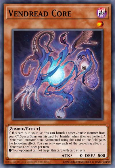Vendread Core Super Rare EXFO-EN083 Extreme Force Yugioh card