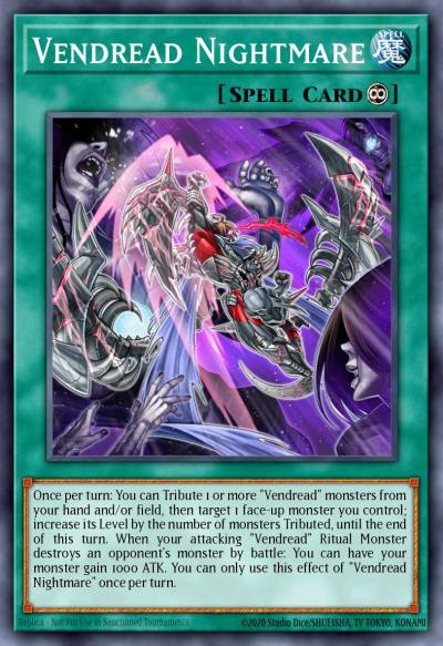Vendread Nightmare Common MP19-EN058 2019 Gold Sarcophagus Tin Mega Pack Yugioh card