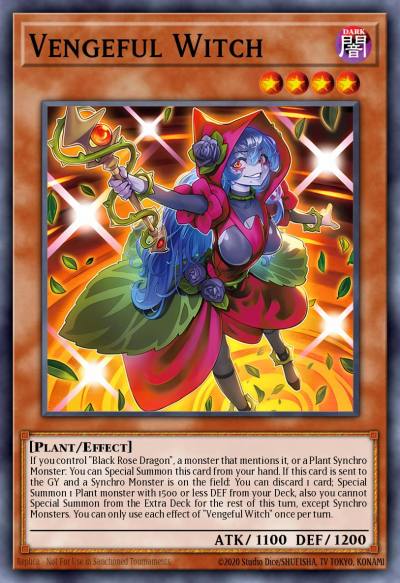 Vengeful Witch Super Rare DOOD-EN004 Doom of Dimensions Yugioh card