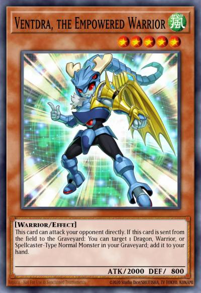 Ventdra the Empowered Warrior Common YS14-EN012 Super Starter Space-Time Showdown Yugioh card