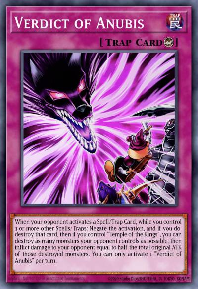 Verdict of Anubis Ultra Rare MZTM-EN009 Maze of the Master Yugioh card