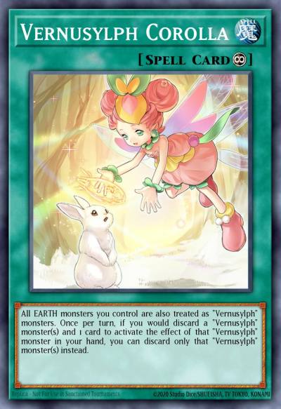 Vernusylph Corolla Super Rare POTE-EN061 Power of the Elements Yugioh card