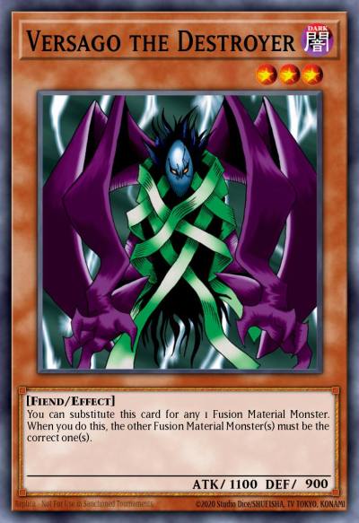 Versago the Destroyer Common GLD4-EN006 Gold Series 4 Pyramids Edition Yugioh card