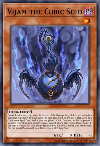 Vijam the Cubic Seed Ultra Rare MVP1-EN032 Yu-Gi-Oh! The Dark Side of Dimensions Movie Pack Yugioh card