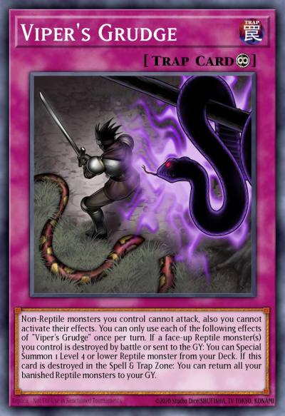 Vipers Grudge Ultra Rare BLMR-EN022 Battles of Legend Monstrous Revenge Yugioh card