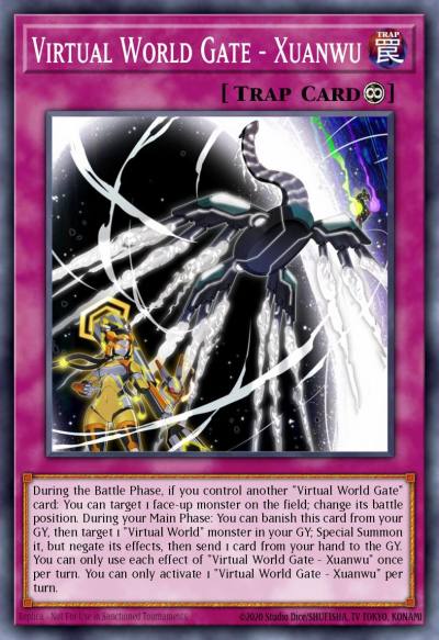 Virtual World Gate - Xuanwu Super Rare MP22-EN042 2022 Tin of the Pharaohs Gods Yugioh card
