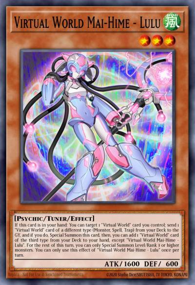 Virtual World Mai-Hime - Lulu Prismatic Secret Rare MP21-EN173 2021 Tin of Ancient Battles Yugioh card