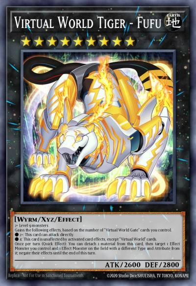 Virtual World Tiger - Fufu Common CYAC-EN046 Cyberstorm Access Yugioh card