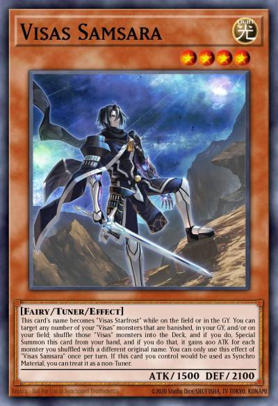 Visas Samsara Prismatic Secret Rare MP24-EN108 25th Anniversary Tin Dueling Mirrors Yugioh card