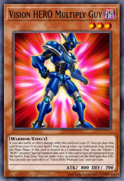 Vision HERO Multiply Guy Common BLC1-EN081 Battles of Legend Chapter 1 Yugioh card