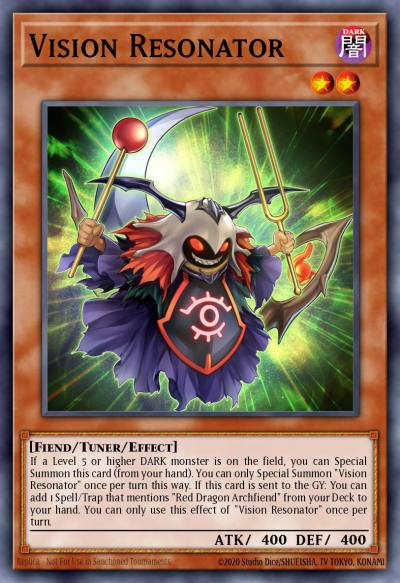 Vision Resonator Ultra Rare SDCK-EN002 Structure Deck The Crimson King Yugioh card