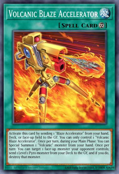 Volcanic Blaze Accelerator Super Rare LD10-EN021 Legendary Duelists Soulburning Volcano Yugioh card
