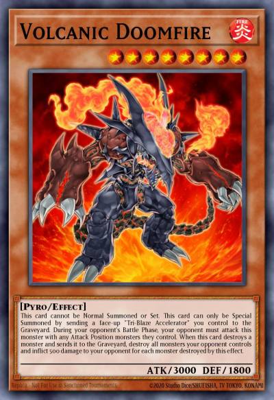 Volcanic Doomfire Secret Rare CT04-EN004 Collectible Tins 2007 Wave 2 Yugioh card