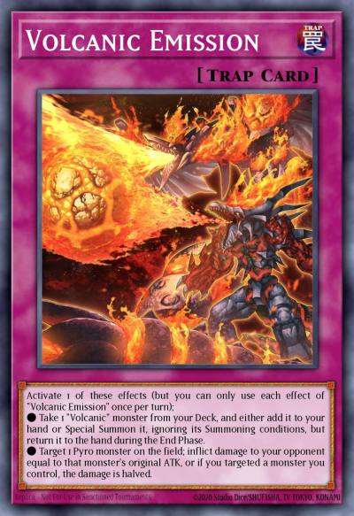 Volcanic Emission Super Rare LD10-EN023 Legendary Duelists Soulburning Volcano Yugioh card