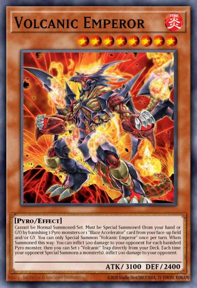 Volcanic Emperor Ultra Rare LD10-EN018 Legendary Duelists Soulburning Volcano Yugioh card