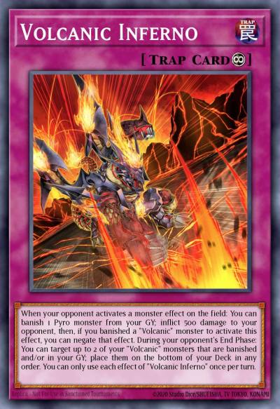 Volcanic Inferno Super Rare LD10-EN024 Legendary Duelists Soulburning Volcano Yugioh card