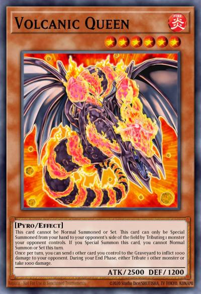 Volcanic Queen Common LD10-EN028 Legendary Duelists Soulburning Volcano Yugioh card
