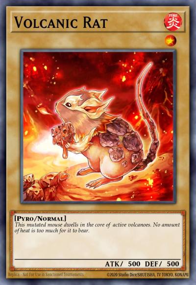 Volcanic Rat Common TAEV-EN002 Tactical Evolution Yugioh card
