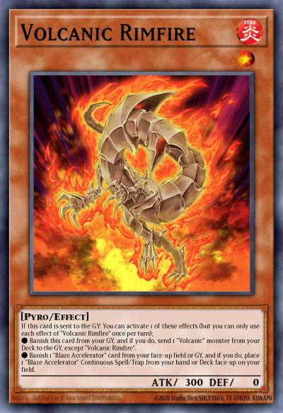 Volcanic Rimfire Rare LD10-EN020 Legendary Duelists Soulburning Volcano Yugioh card